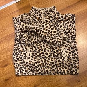 Cheetah print pullover
